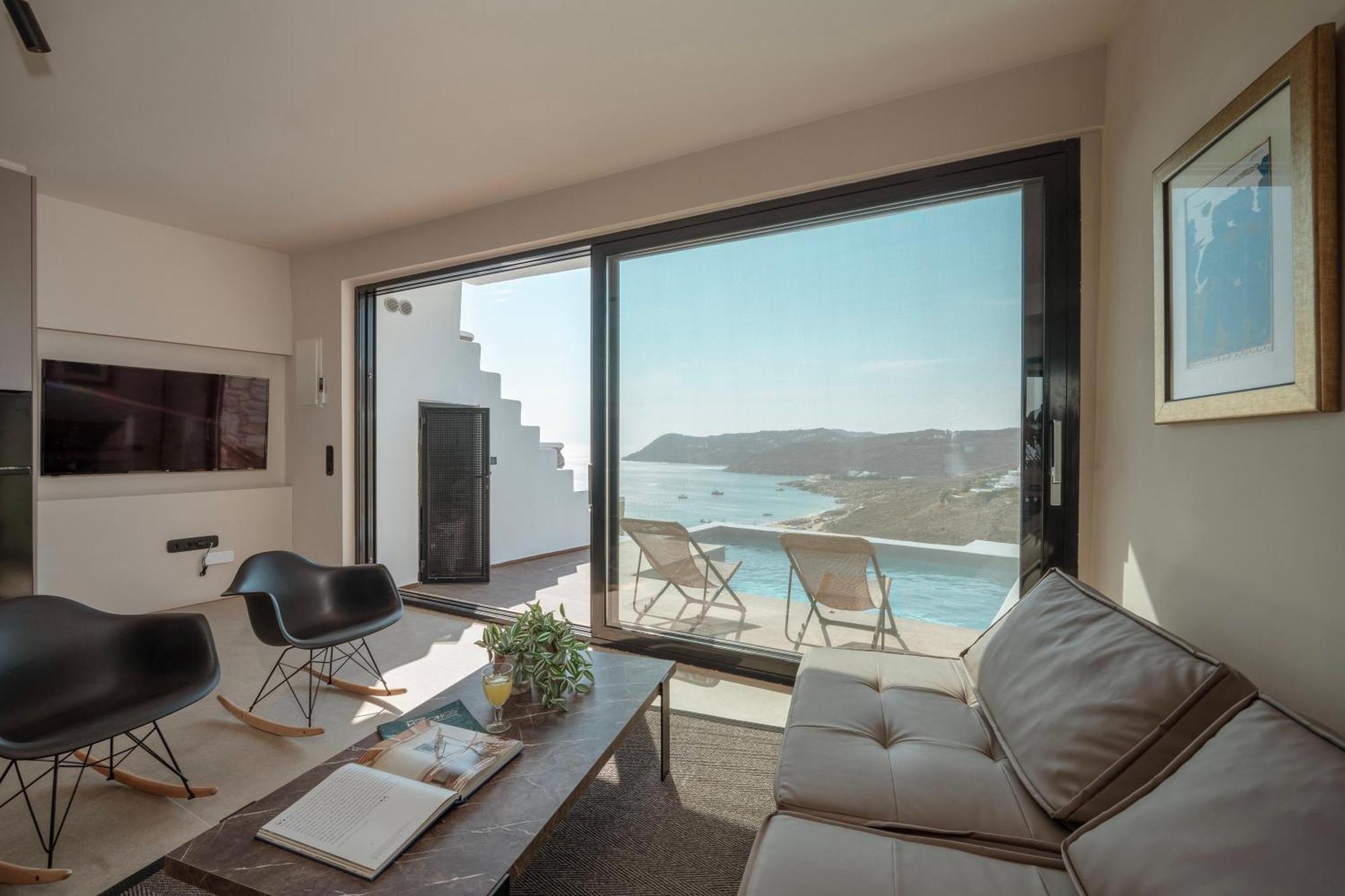 Luxury House With Private Pool At Elia Beach Mykonos Town Luaran gambar