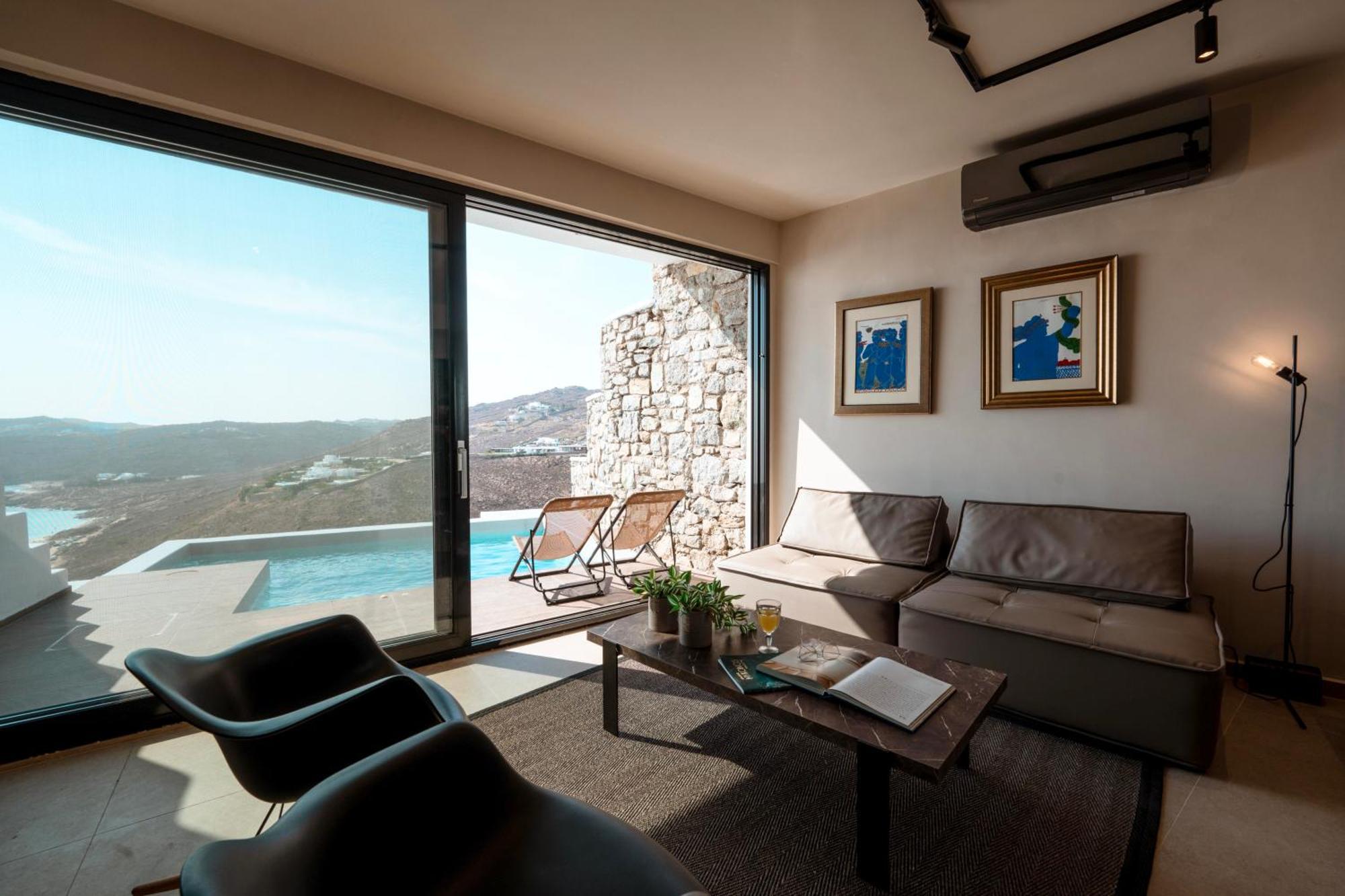 Luxury House With Private Pool At Elia Beach Mykonos Town Luaran gambar