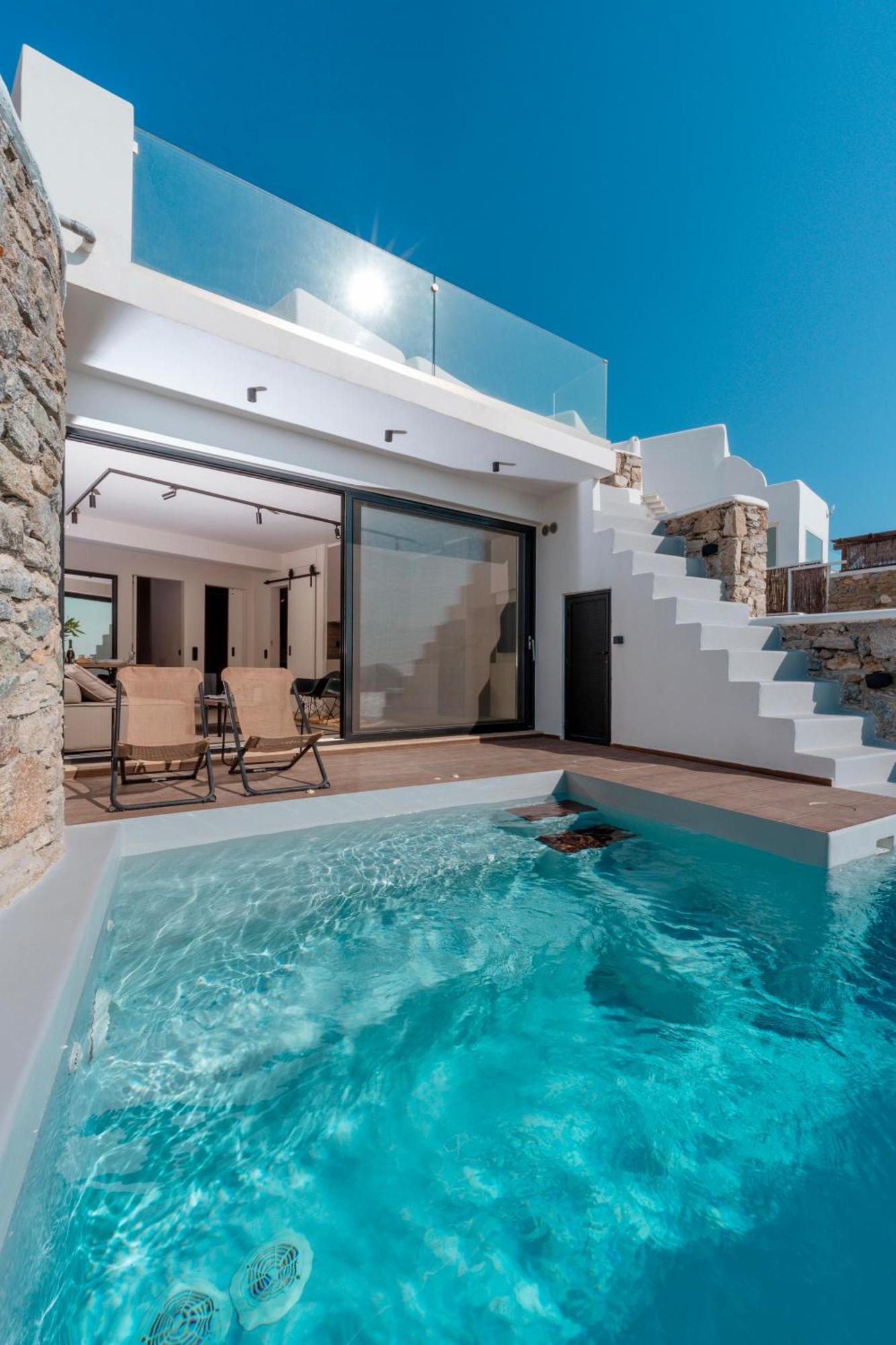Luxury House With Private Pool At Elia Beach Mykonos Town Luaran gambar