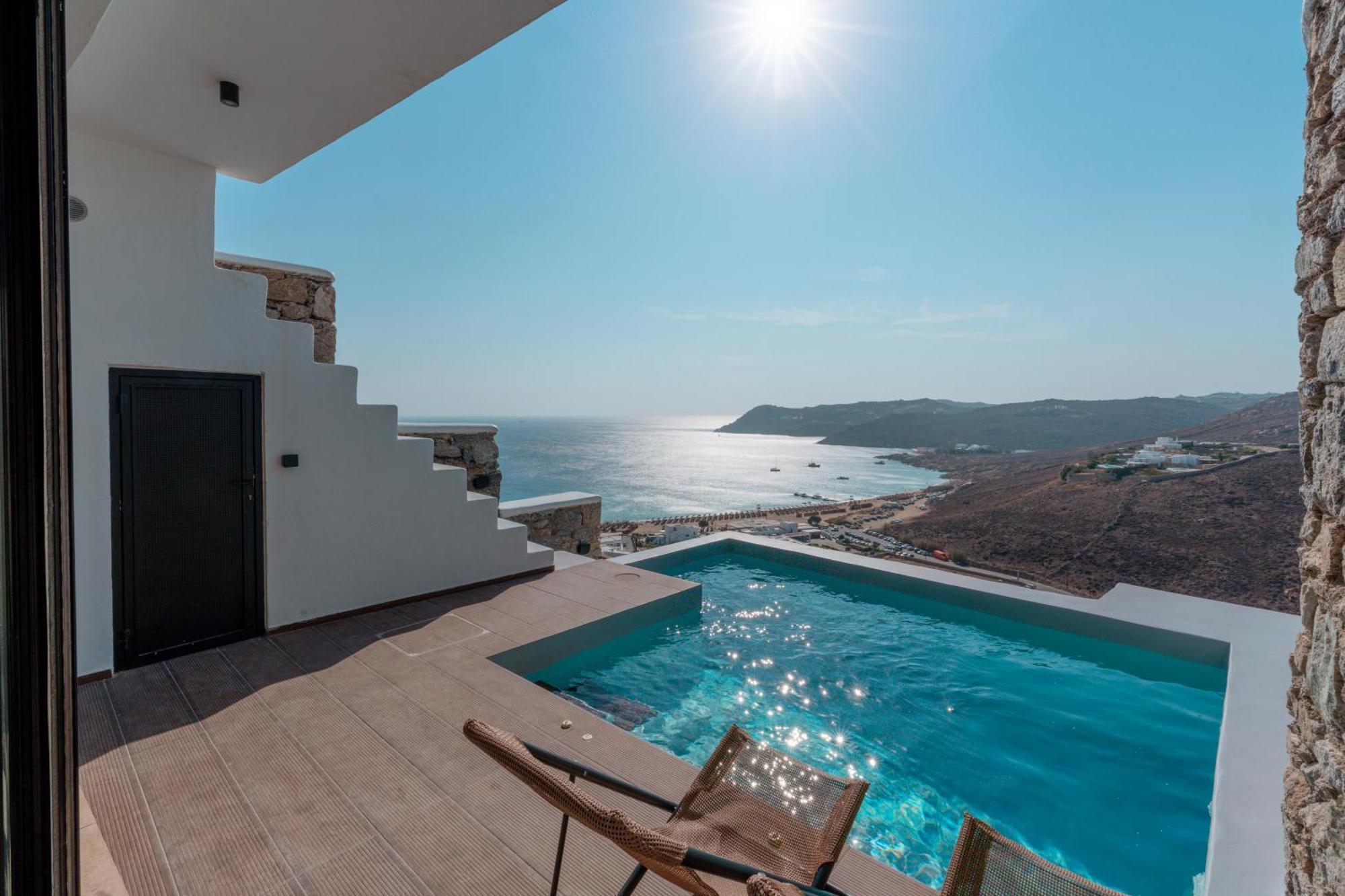 Luxury House With Private Pool At Elia Beach Mykonos Town Luaran gambar