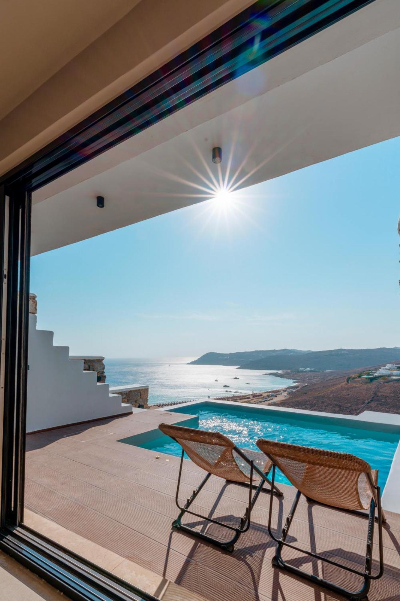 Luxury House With Private Pool At Elia Beach Mykonos Town Luaran gambar