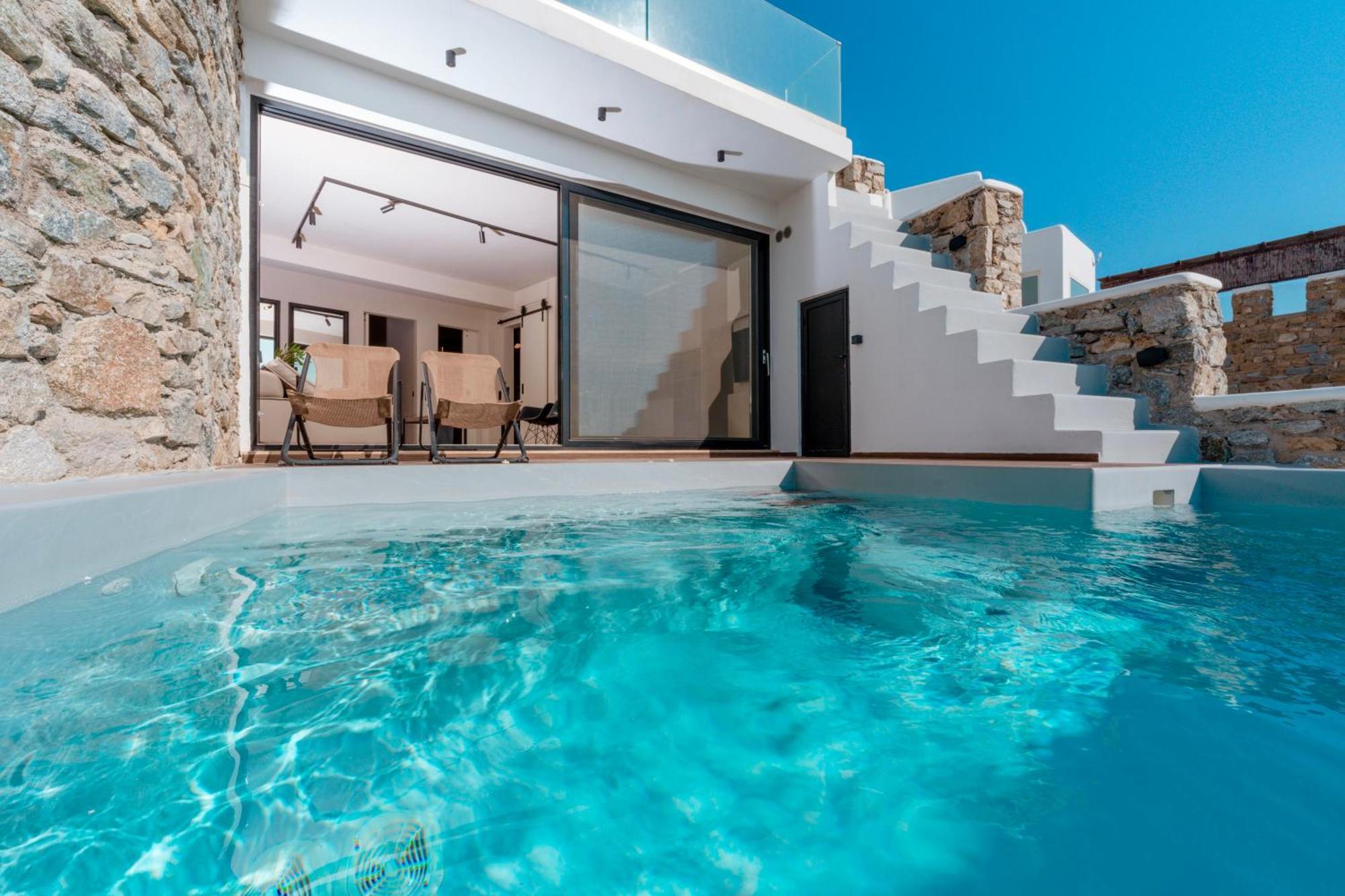 Luxury House With Private Pool At Elia Beach Mykonos Town Luaran gambar