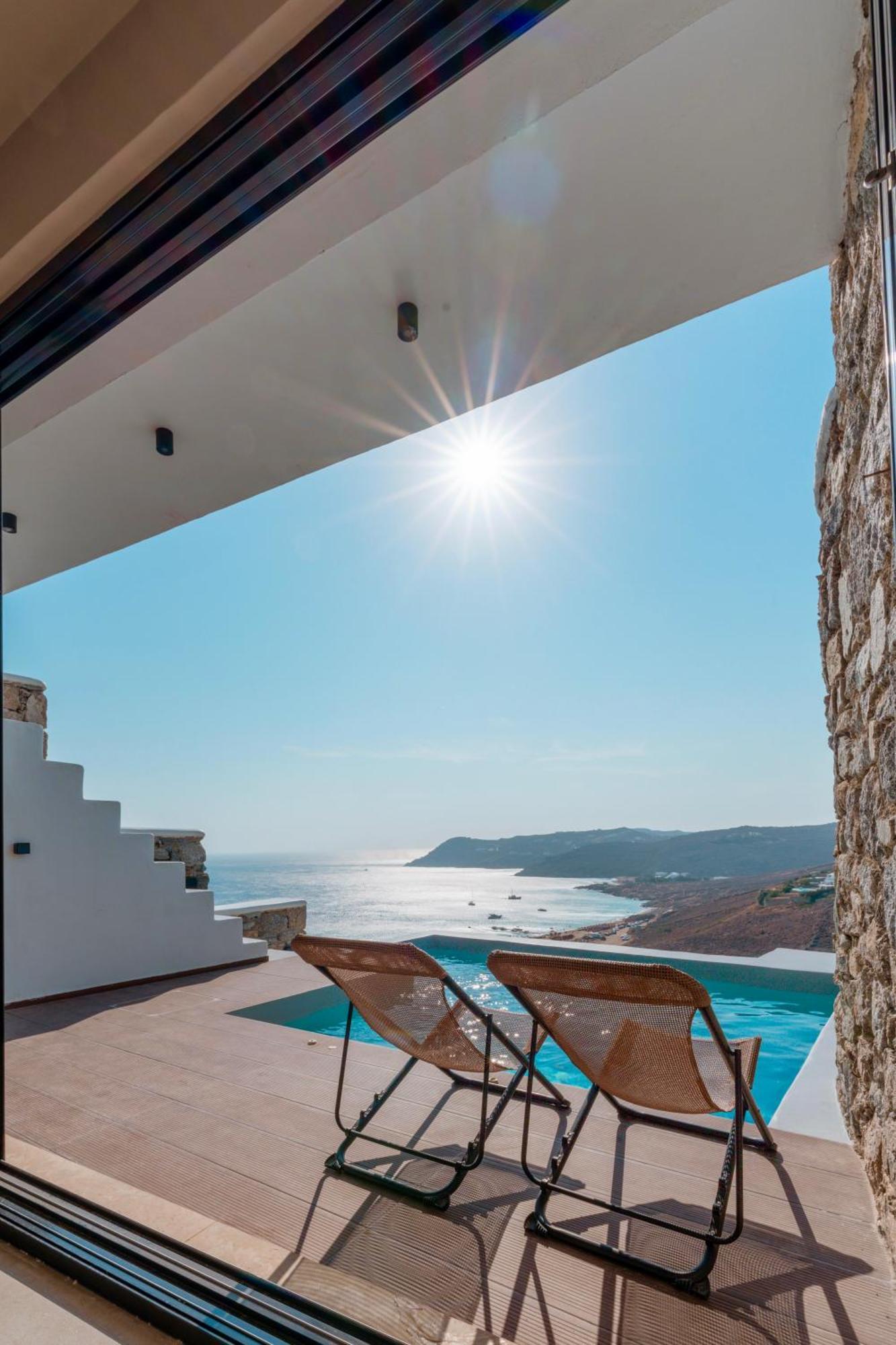 Luxury House With Private Pool At Elia Beach Mykonos Town Luaran gambar